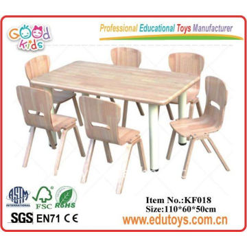 Bureau et chaises de jardin maternelle